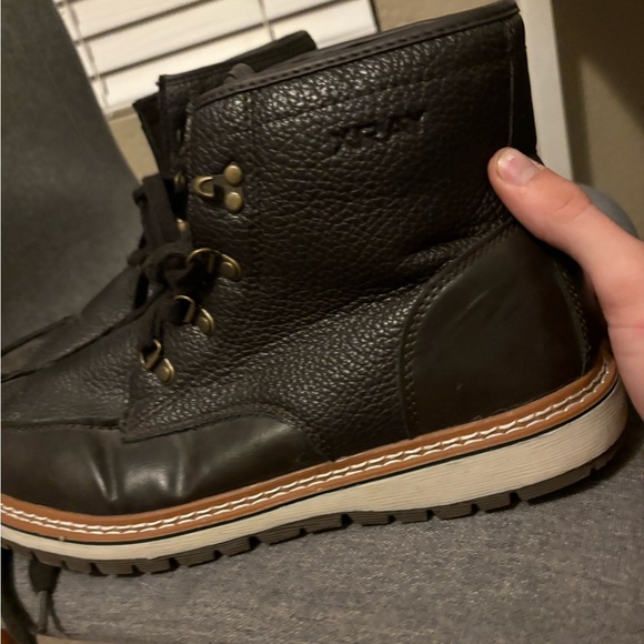 Men’s Size 11 Brown X-Ray Boots Firm Bottoms Workwear Great Condition Lace Up - Picture 5 of 15